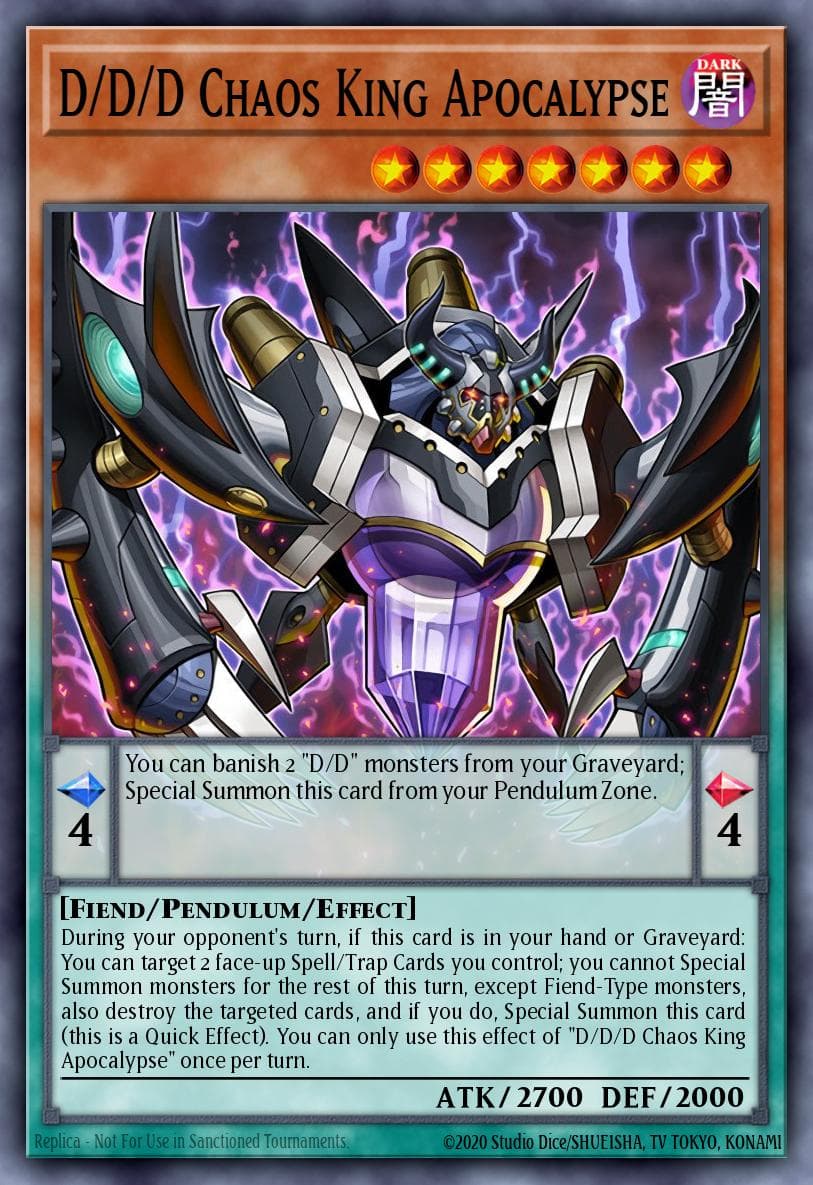 D/D/D Chaos King Apocalypse — Yu-Gi-Oh! card