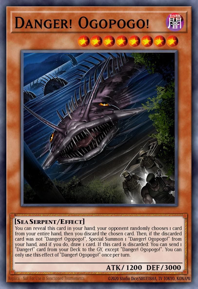 Danger! Ogopogo! — Savage Strike Yu-Gi-Oh! card by KAZUKI TAKAHASHI