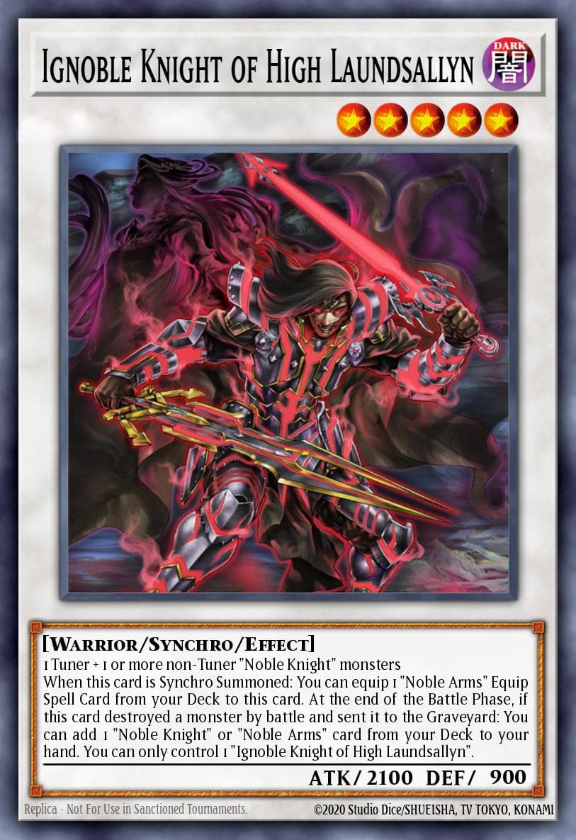 Ignoble Knight of High Laundsallyn — Noble Knights of the Round Table Box Set Yu-Gi-Oh! card by KAZUKI TAKAHASHI