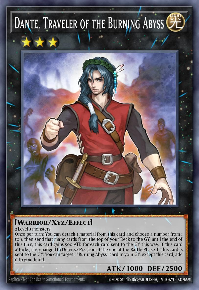 Dante, Traveler of the Burning Abyss — Yu-Gi-Oh! Championship Series 2025 Prize Cards