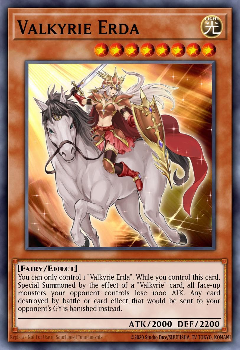 Valkyrie Erda — Dark Neostorm Yu-Gi-Oh! card by KAZUKI TAKAHASHI