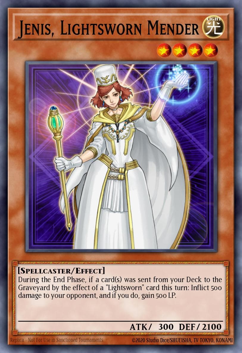 Jenis, Lightsworn Mender — Astral Pack 5 Yu-Gi-Oh! card by KAZUKI TAKAHASHI