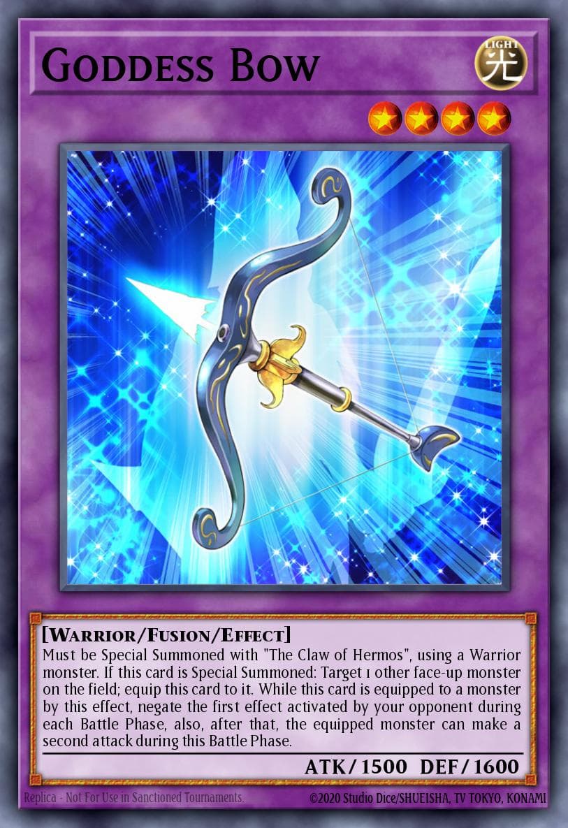 Goddess Bow — Dragons of Legend: Unleashed Yu-Gi-Oh! card by KAZUKI TAKAHASHI