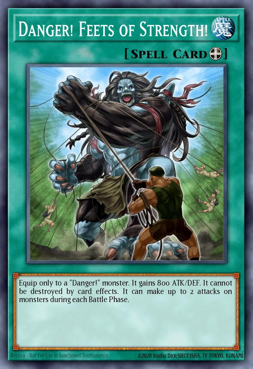 Danger! Feets of Strength! — Dark Neostorm Yu-Gi-Oh! card by KAZUKI TAKAHASHI