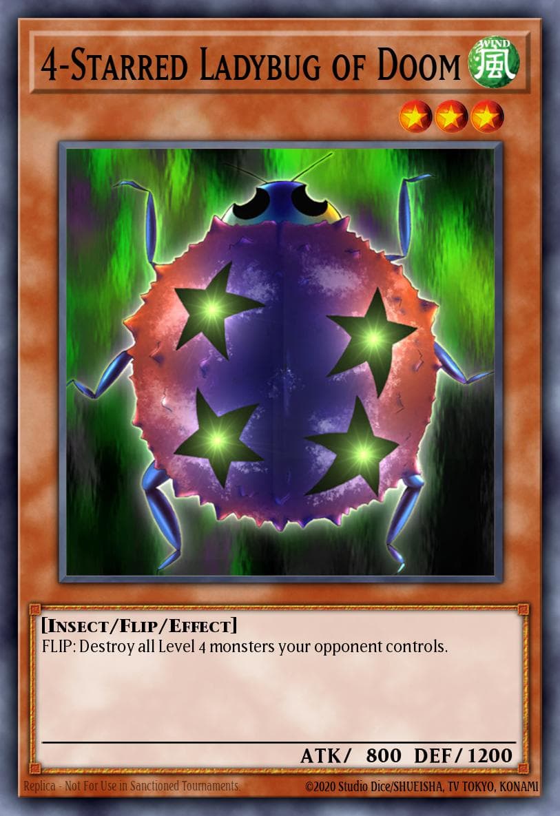 4-Starred Ladybug of Doom — Yu-Gi-Oh! card