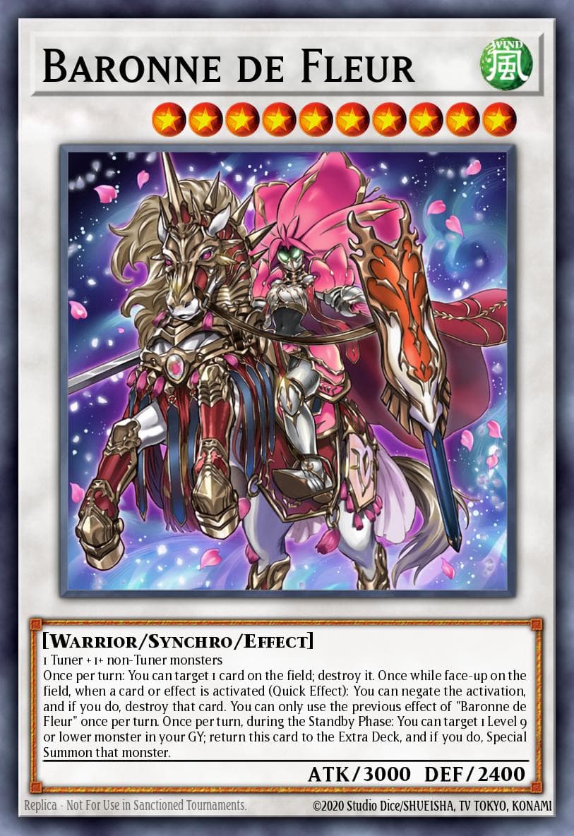 Baronne de Fleur — Yu-Gi-Oh! card