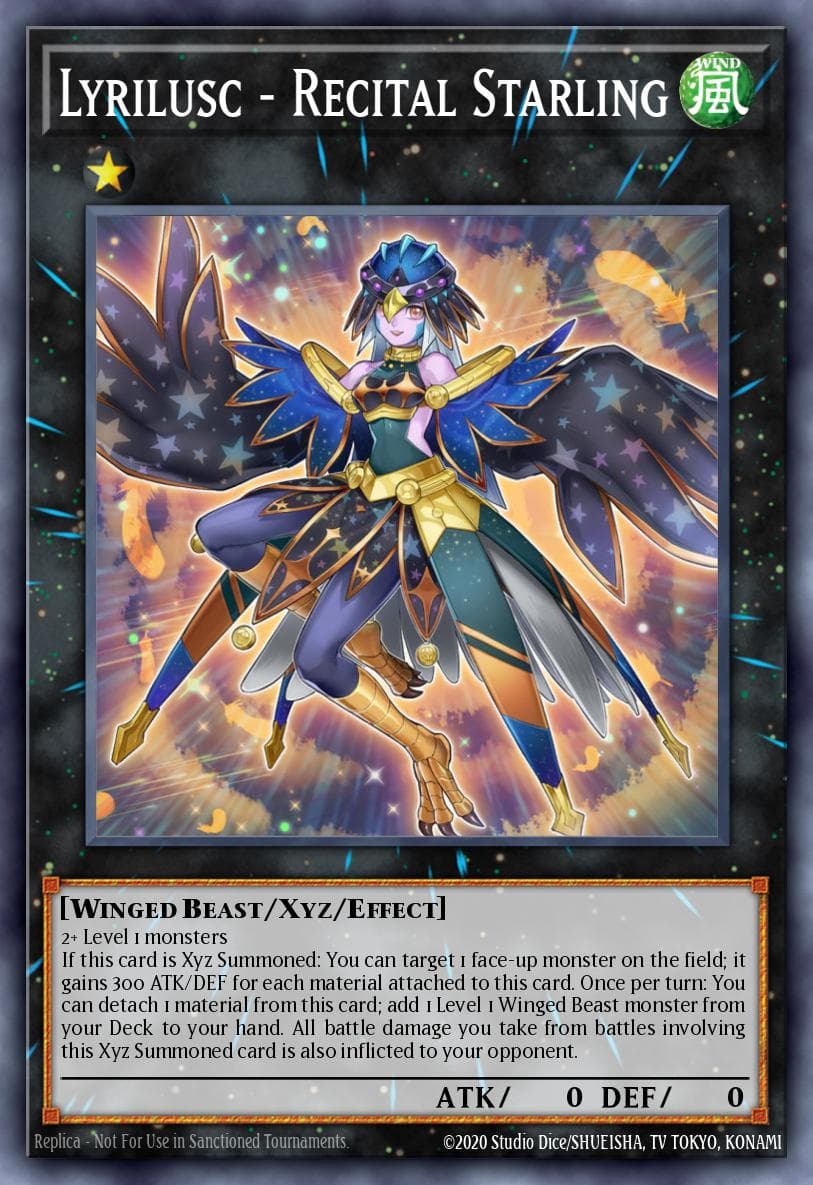 Lyrilusc - Recital Starling — Legendary Duelists: Synchro Storm Yu-Gi-Oh! card by Studio Dice/SUEISHA, TV TOKYO, KONAMI