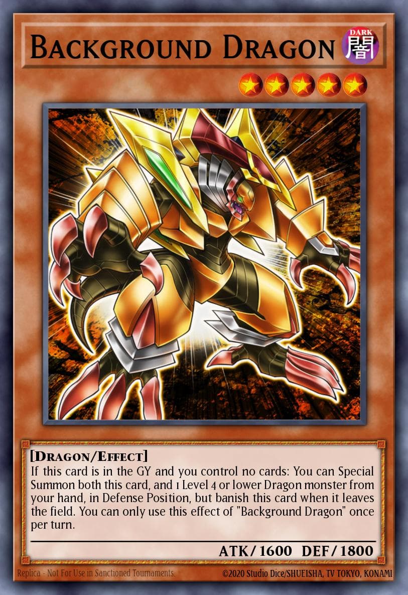 Background Dragon — 2019 Gold Sarcophagus Tin Mega Pack Yu-Gi-Oh! card by KAZUKI TAKAHASHI