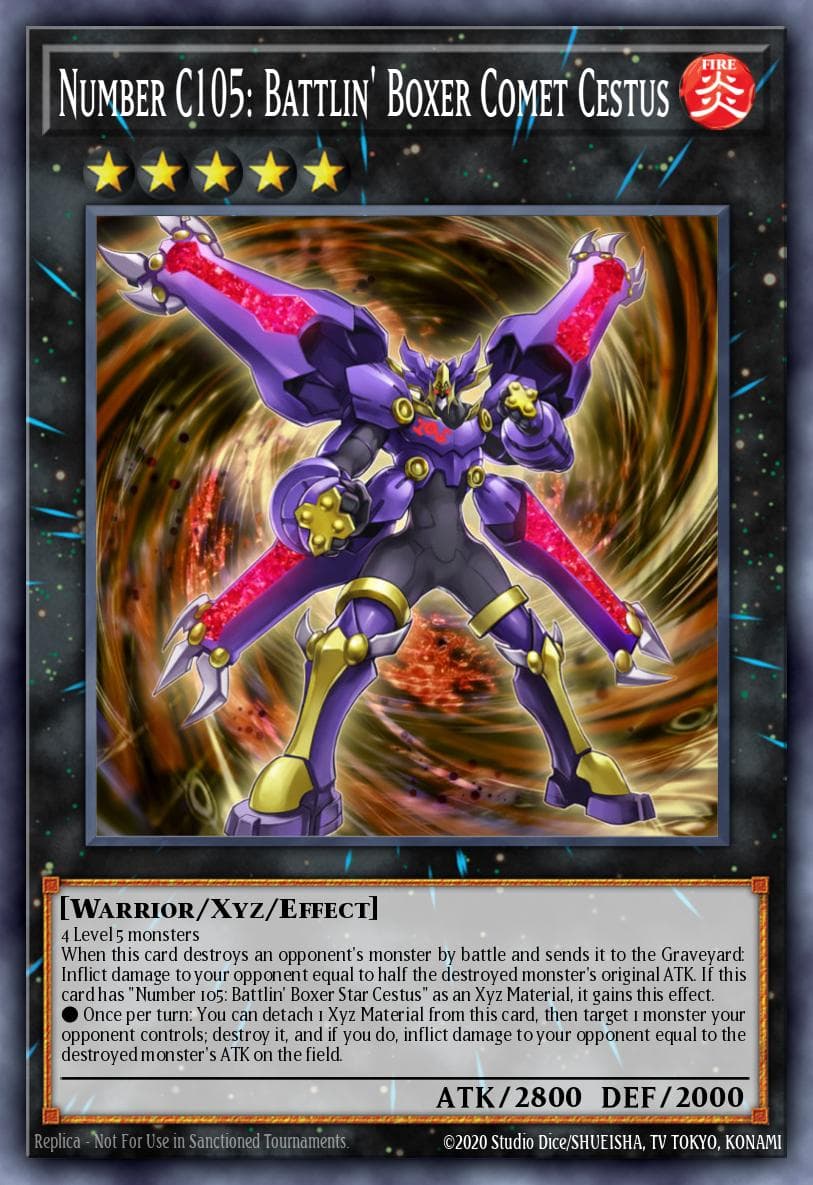 Number C105: Battlin' Boxer Comet Cestus — Lord of the Tachyon Galaxy