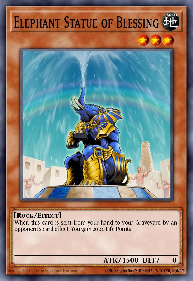 Elephant Statue of Blessing — Ancient Sanctuary Yu-Gi-Oh! card by KAZUKI TAKAHASHI