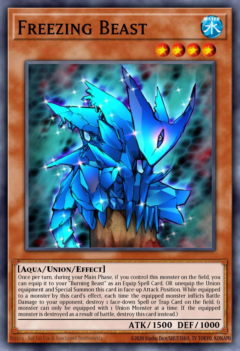 Freezing Beast — Dark Revelation Volume 1 Yu-Gi-Oh! card by KAZUKI TAKAHASHI