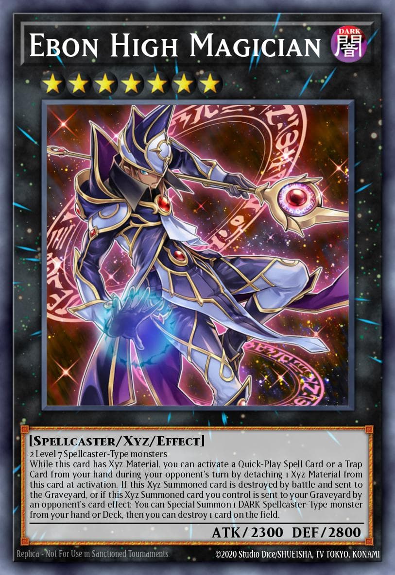 Ebon High Magician — The Dark Illusion Yu-Gi-Oh! card by KAZUKI TAKAHASHI