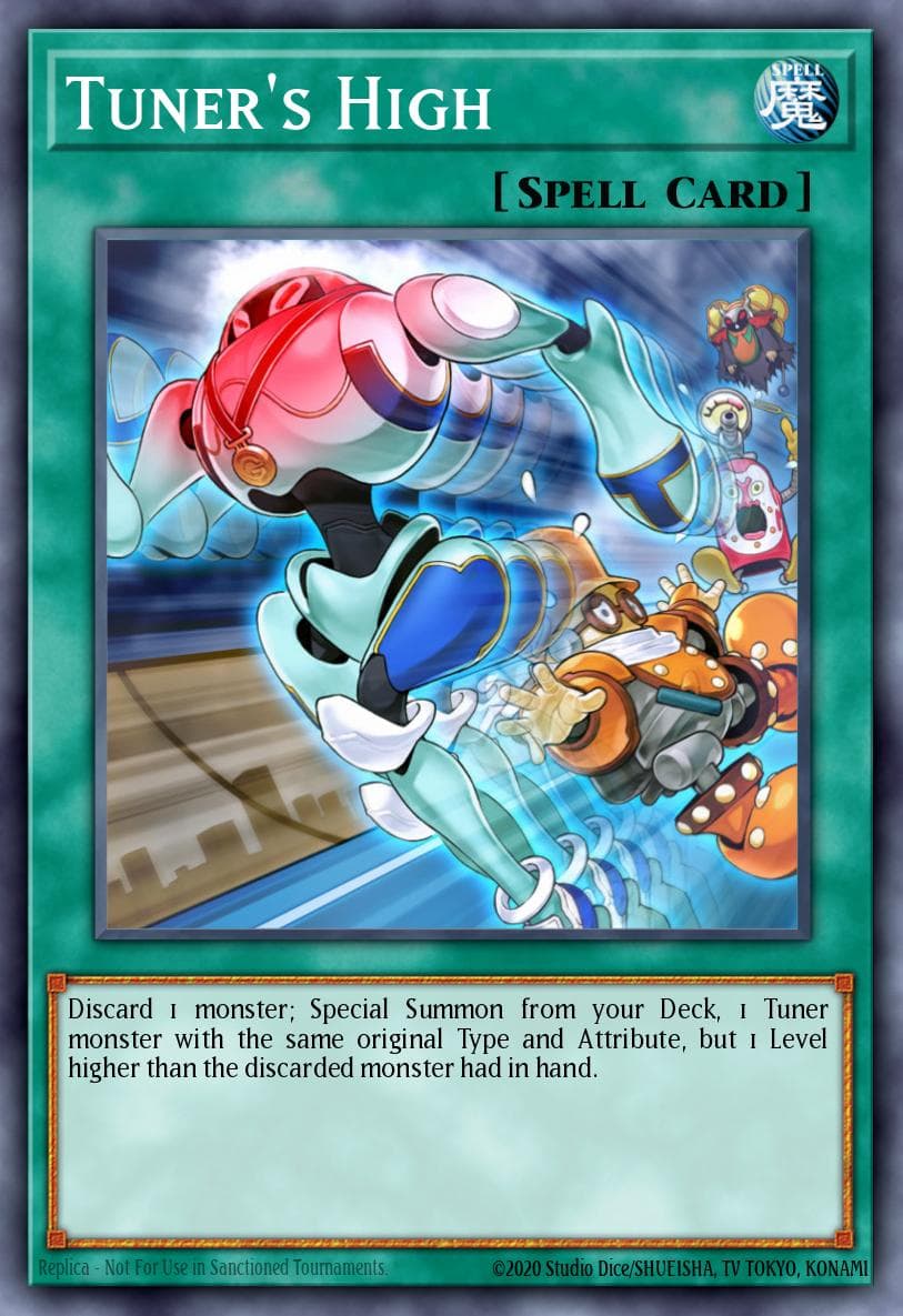 Tuner's High — Shining Victories Yu-Gi-Oh! card by KAZUKI TAKAHASHI