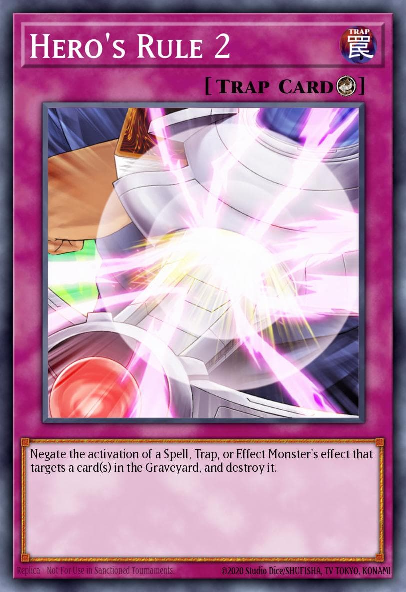 Hero's Rule 2 — Yu-Gi-Oh! card