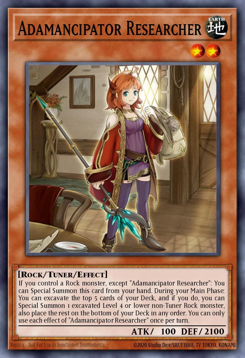 Adamancipator Researcher — Yu-Gi-Oh! card