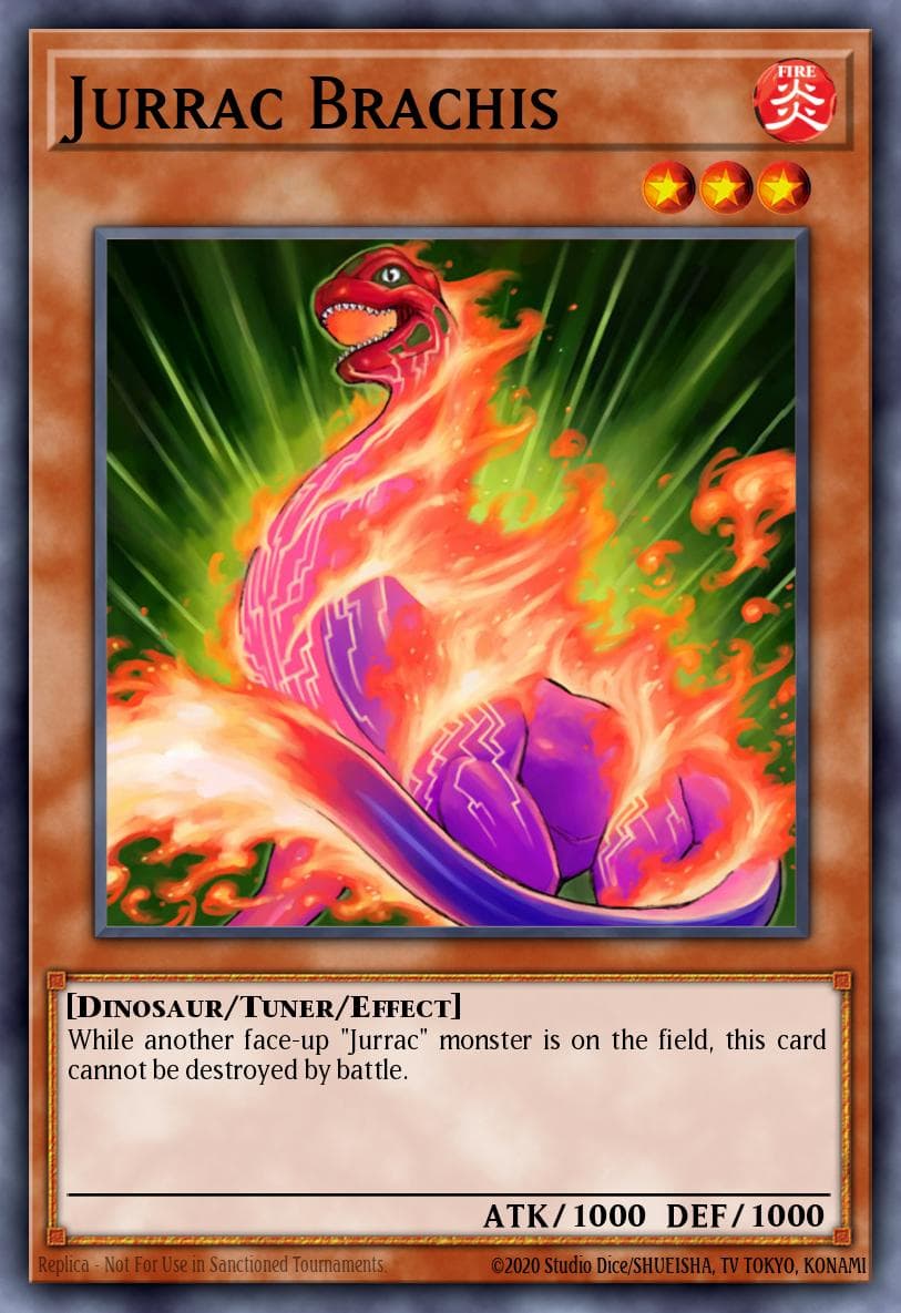 Jurrac Brachis — Duel Terminal 3 Yu-Gi-Oh! card by KAZUKI TAKAHASHI