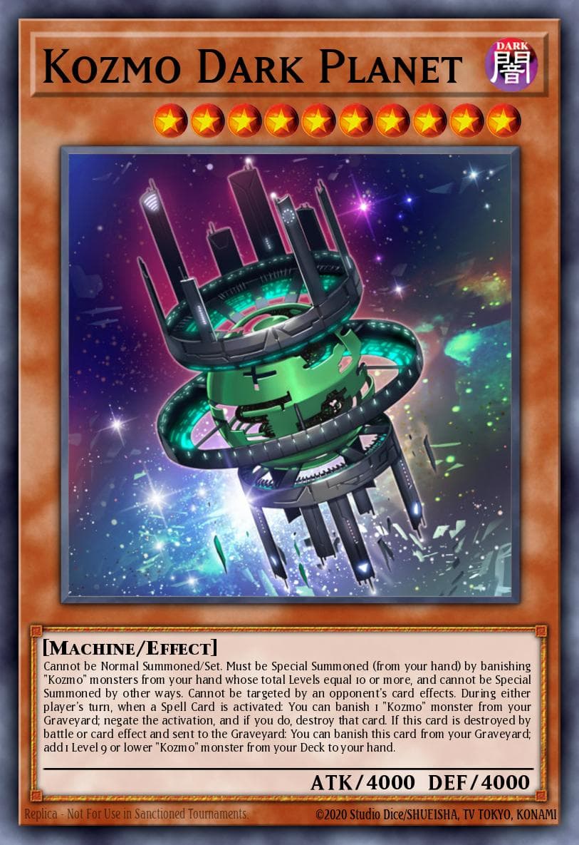 Kozmo Dark Planet — Yu-Gi-Oh! card