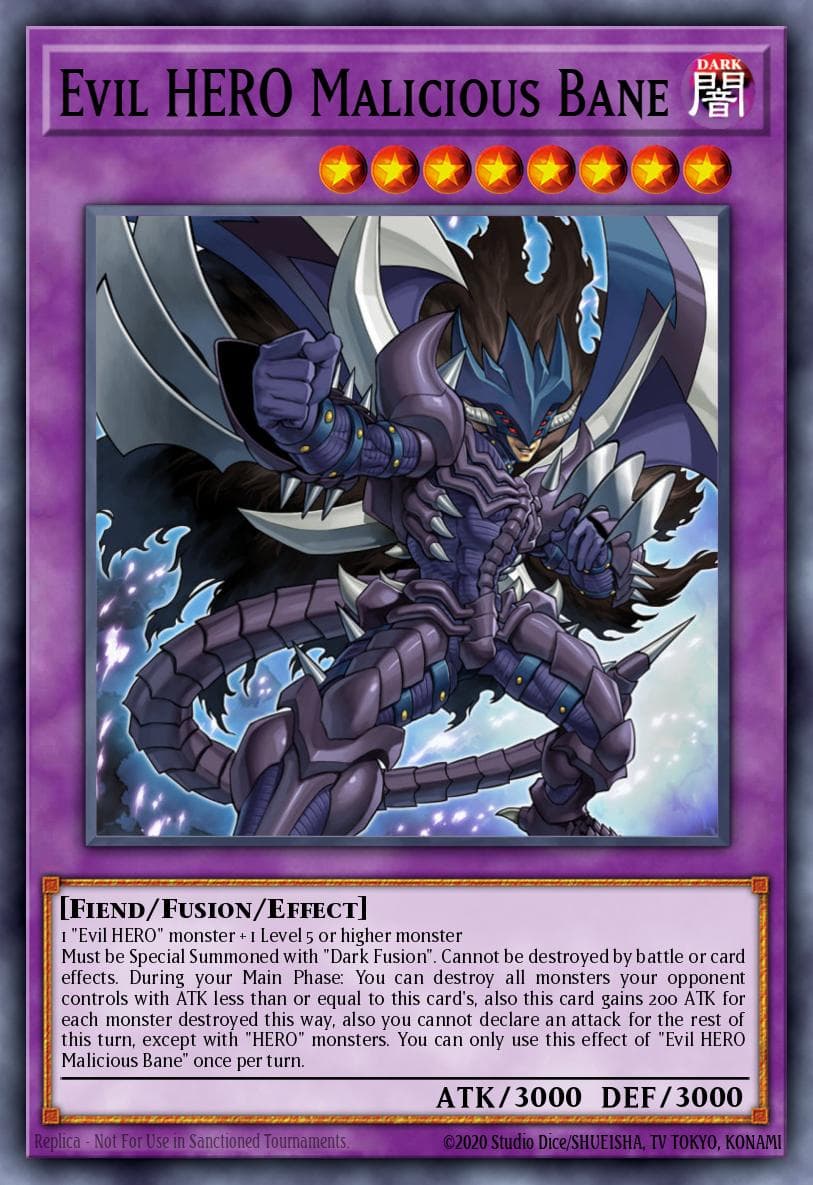 Evil HERO Malicious Bane — Yu-Gi-Oh! card
