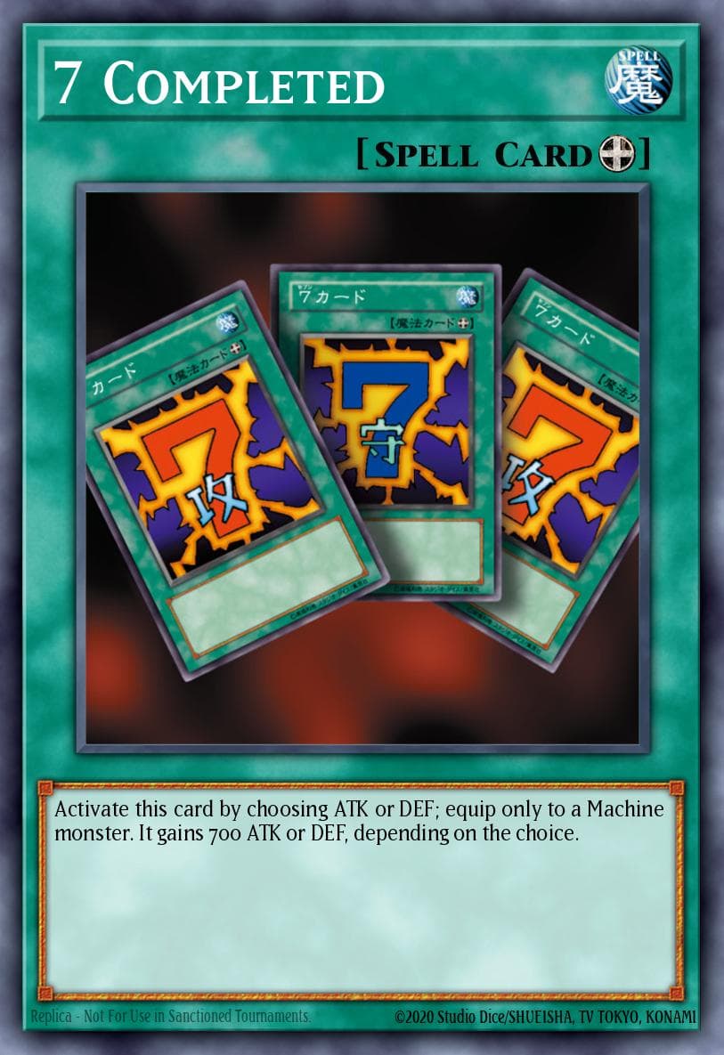 7 Completed — Speed Duel: Scars of Battle Yu-Gi-Oh! card by KAZUKI TAKAHASHI
