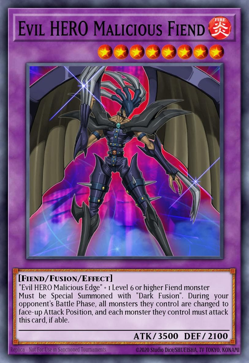 Evil HERO Malicious Fiend — Legendary Collection 2 Yu-Gi-Oh! card by KAZUKI TAKAHASHI