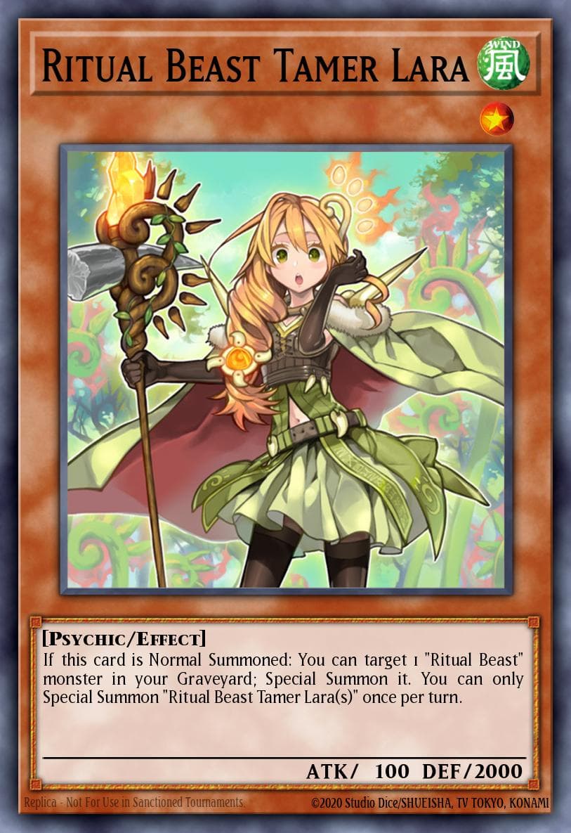 Ritual Beast Tamer Lara — Yu-Gi-Oh! card