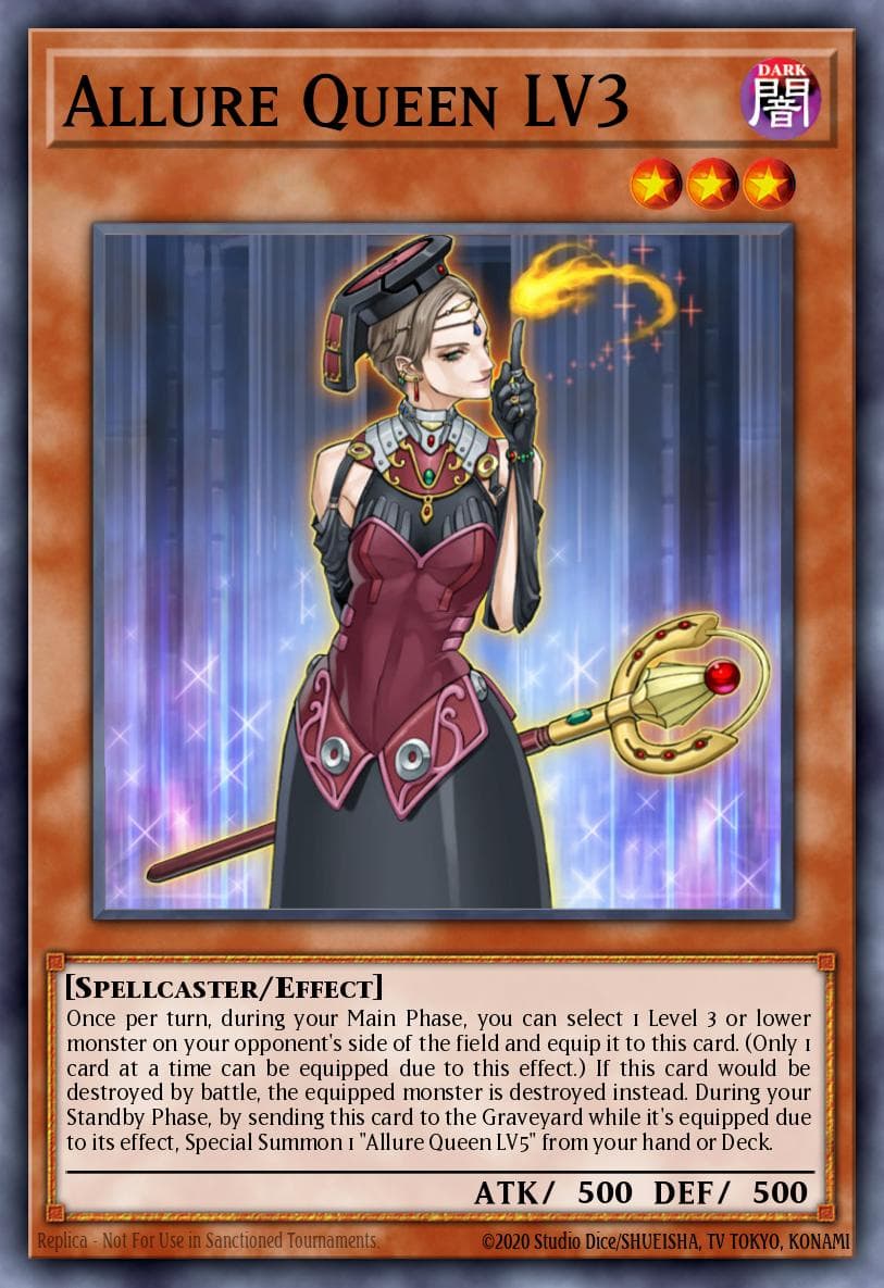 Allure Queen LV3 — Maze of the Master Yu-Gi-Oh! card by Studio Dice/SHUEISHA, TV TOKYO, KONAMI