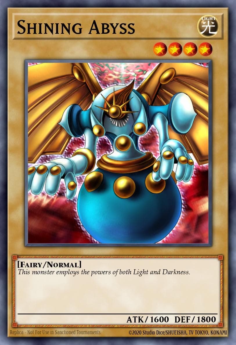 Shining Abyss — Labyrinth_of_Nightmare Yu-Gi-Oh! card by KAZUKI TAKAHASHI