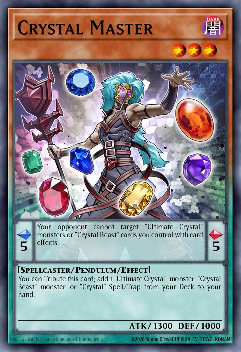 Crystal Master — Flames of Destruction Yu-Gi-Oh! card by KAZUKI TAKAHASHI