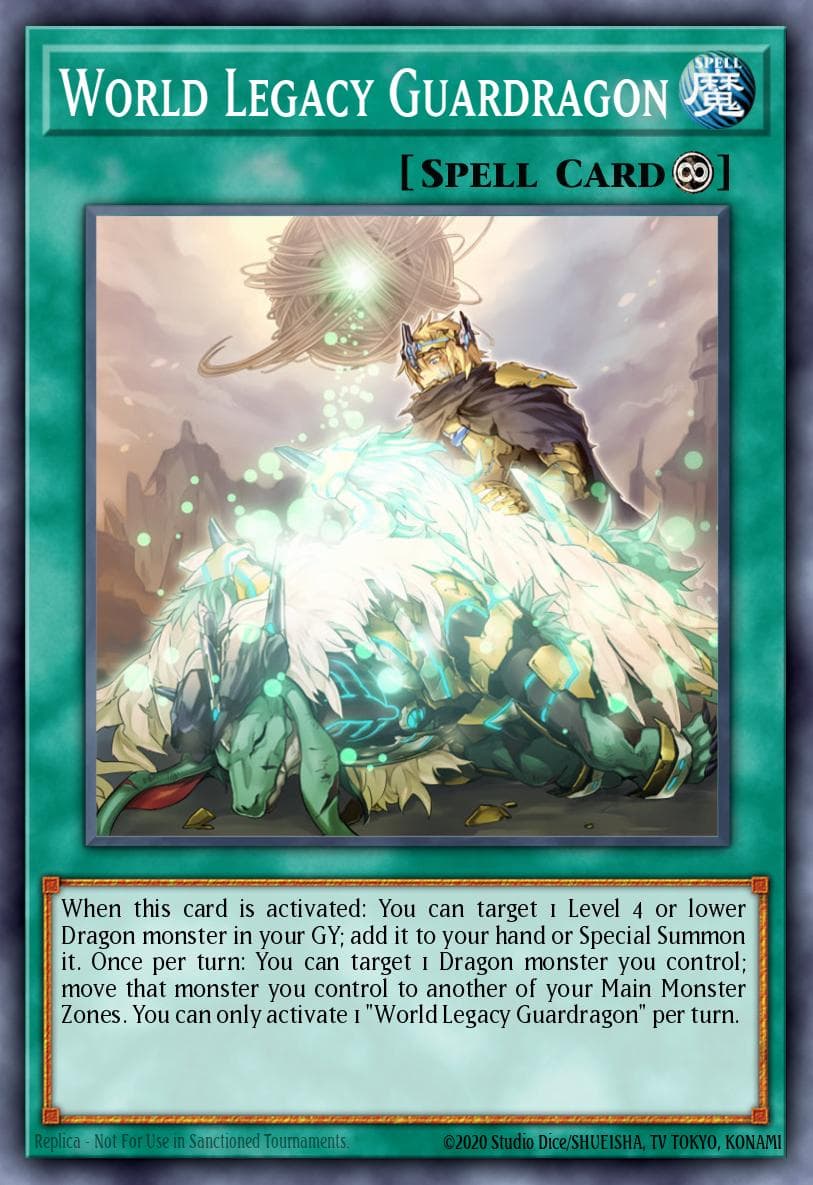 World Legacy Guardragon — King's Court Yu-Gi-Oh! card by Studio Dice/SHUEISHA, TV TOKYO, KONAMI