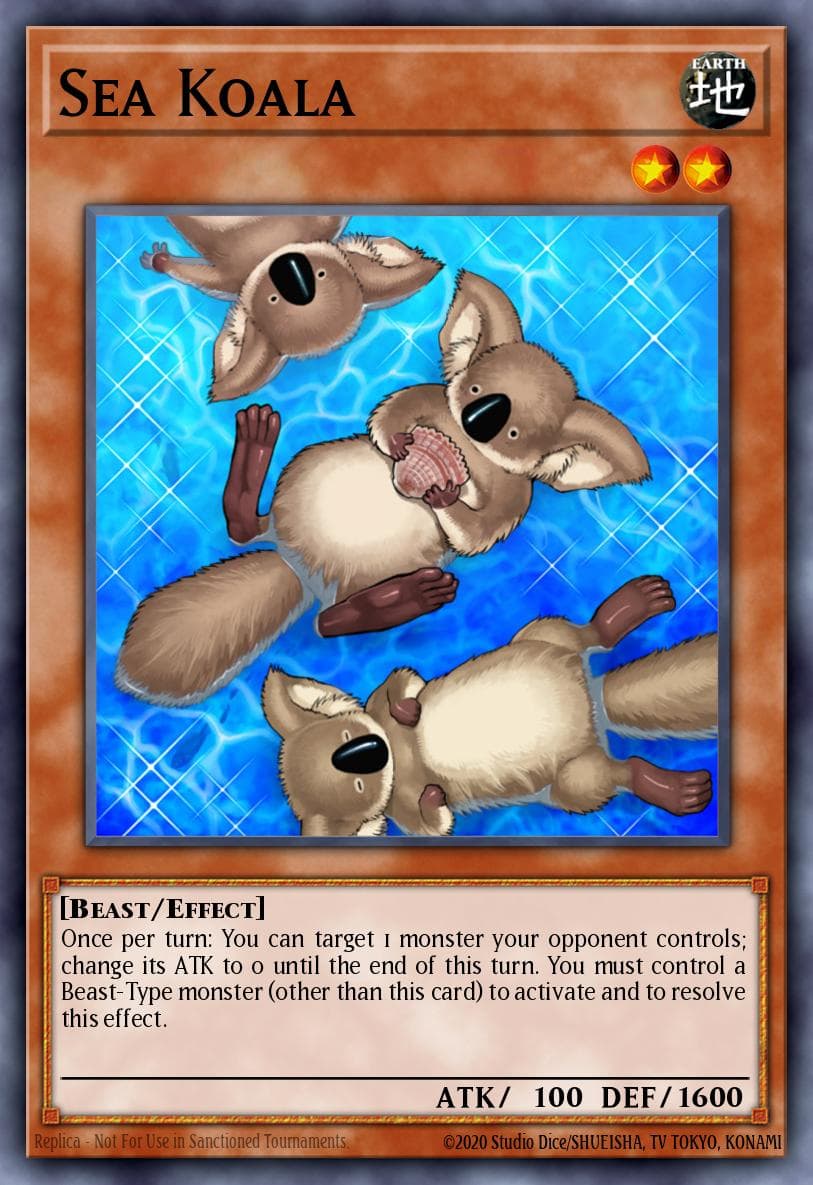 Sea Koala — Battle Pack 3: Monster League Yu-Gi-Oh! card by KAZUKI TAKAHASHI
