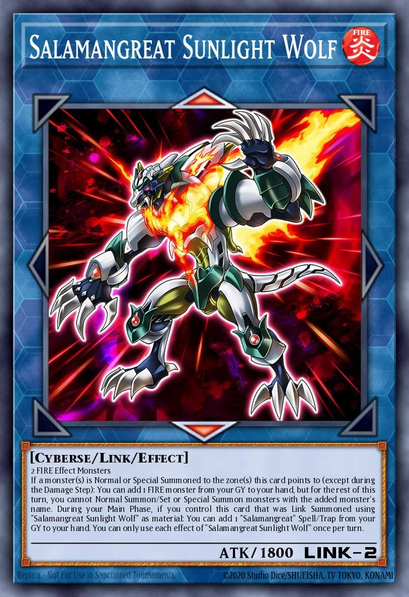 Salamangreat Sunlight Wolf — Legendary Duelists: Soulburning Volcano Yu-Gi-Oh! card by SHOHEI / TAKEDA