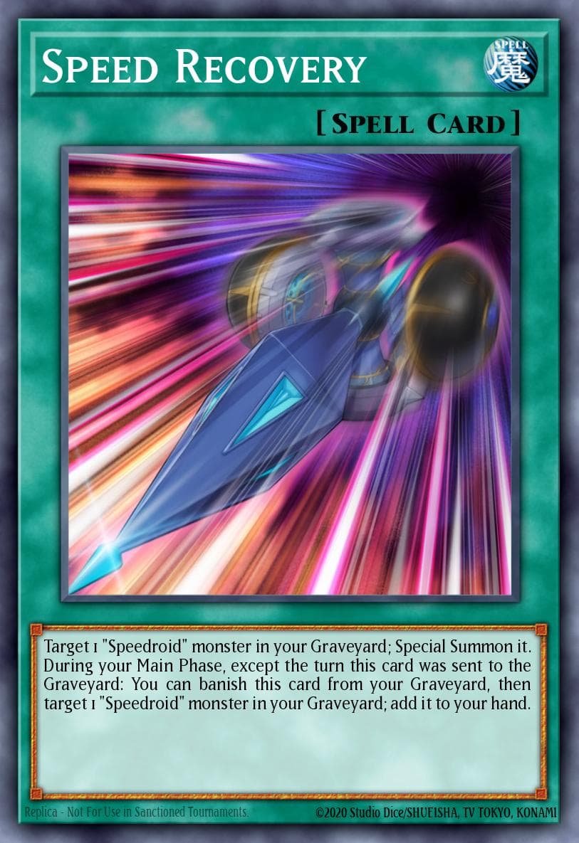 Speed Recovery — Legendary Duelists: Synchro Storm Yu-Gi-Oh! card by Studio Dice/SHUEISHA, TV TOKYO, KONAMI