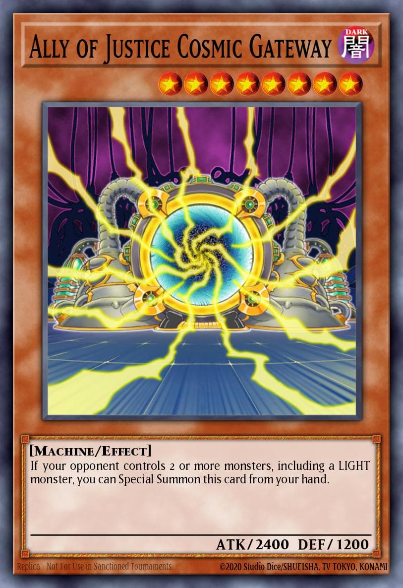 Ally of Justice Cosmic Gateway — Duel Terminal 2 Yu-Gi-Oh! card by Katsuya Takayasu