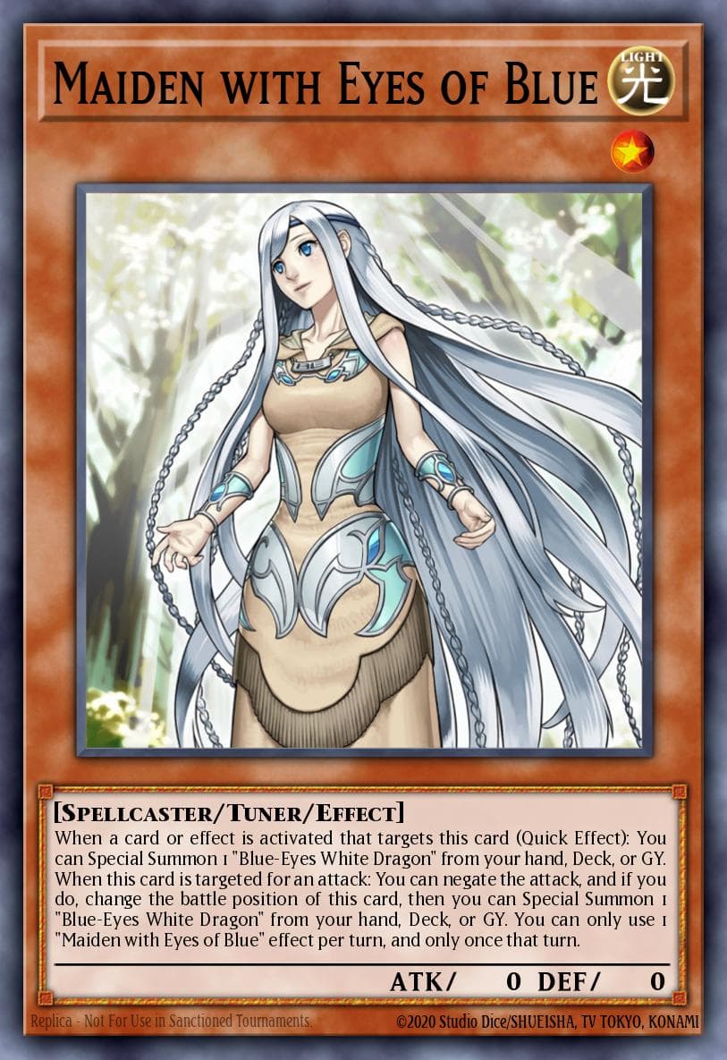 Maiden with Eyes of Blue — Legendary Collection Kaiba Yu-Gi-Oh! card by KAZUKI TAKAHASHI