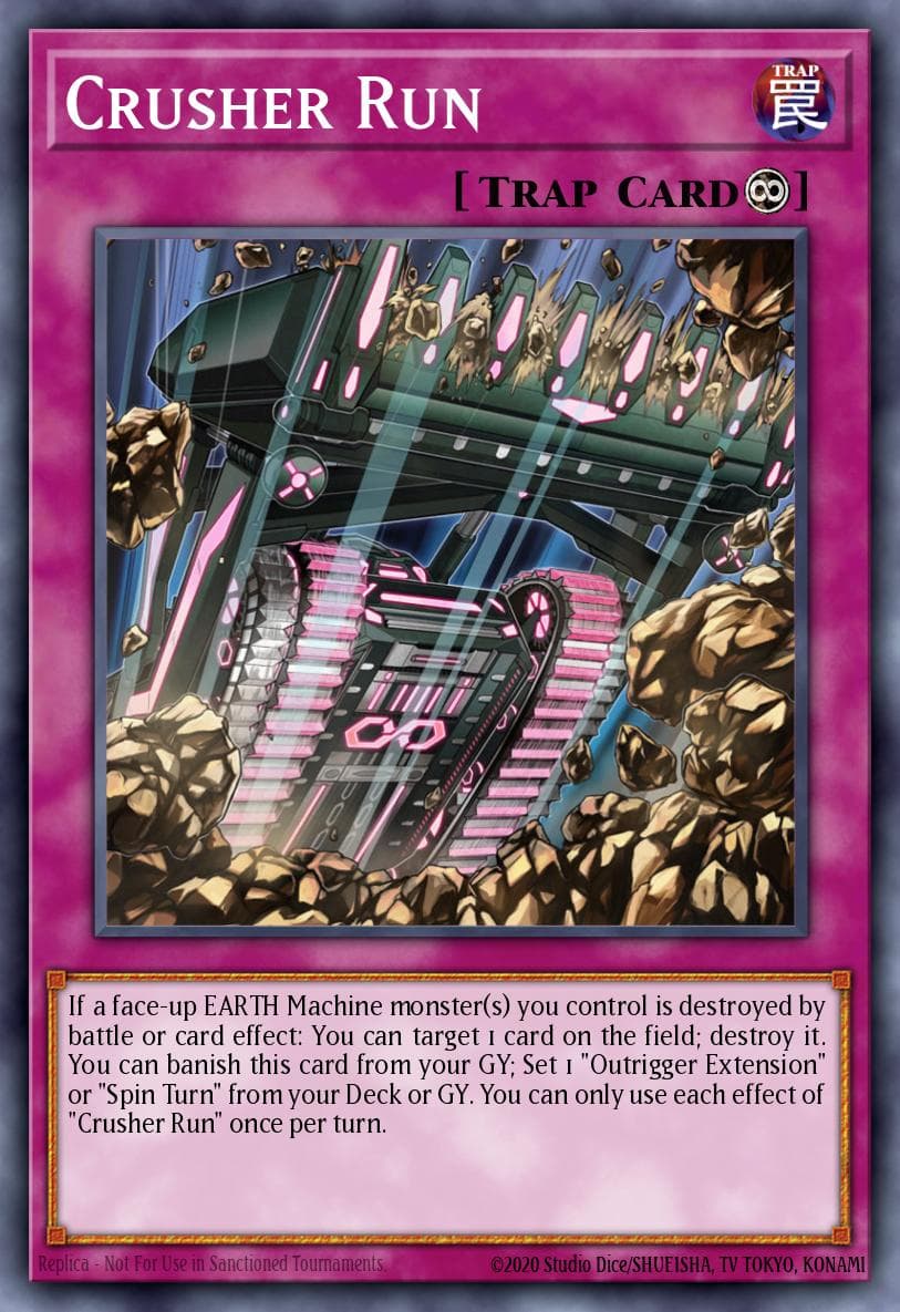 Crusher Run — Chaos Impact Yu-Gi-Oh! card by KAZUKI TAKAHASHI