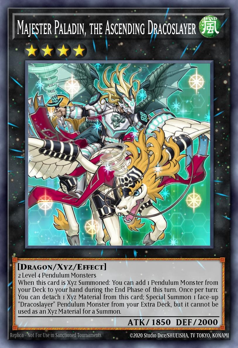 Majester Paladin, the Ascending Dracoslayer — Ancient Guardians Yu-Gi-Oh! card by ANSU