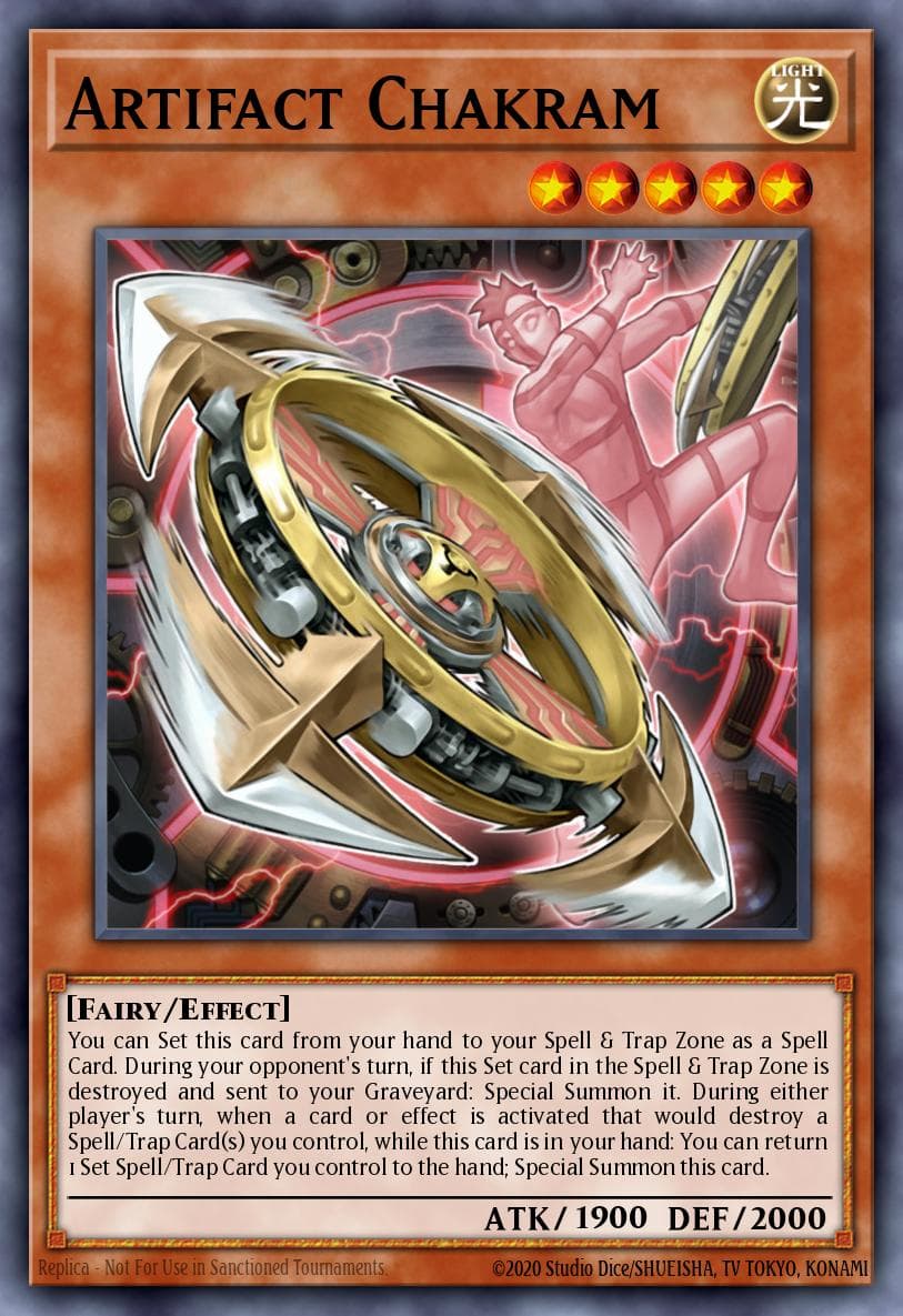 Artifact Chakram — Duelist Alliance Yu-Gi-Oh! card by KAZUKI TAKAHASHI