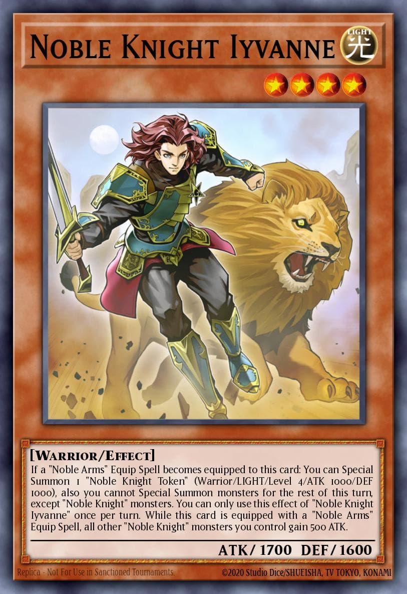 Noble Knight Iyvanne — Soul Fusion Yu-Gi-Oh! card by KAZUKI TAKAHASHI