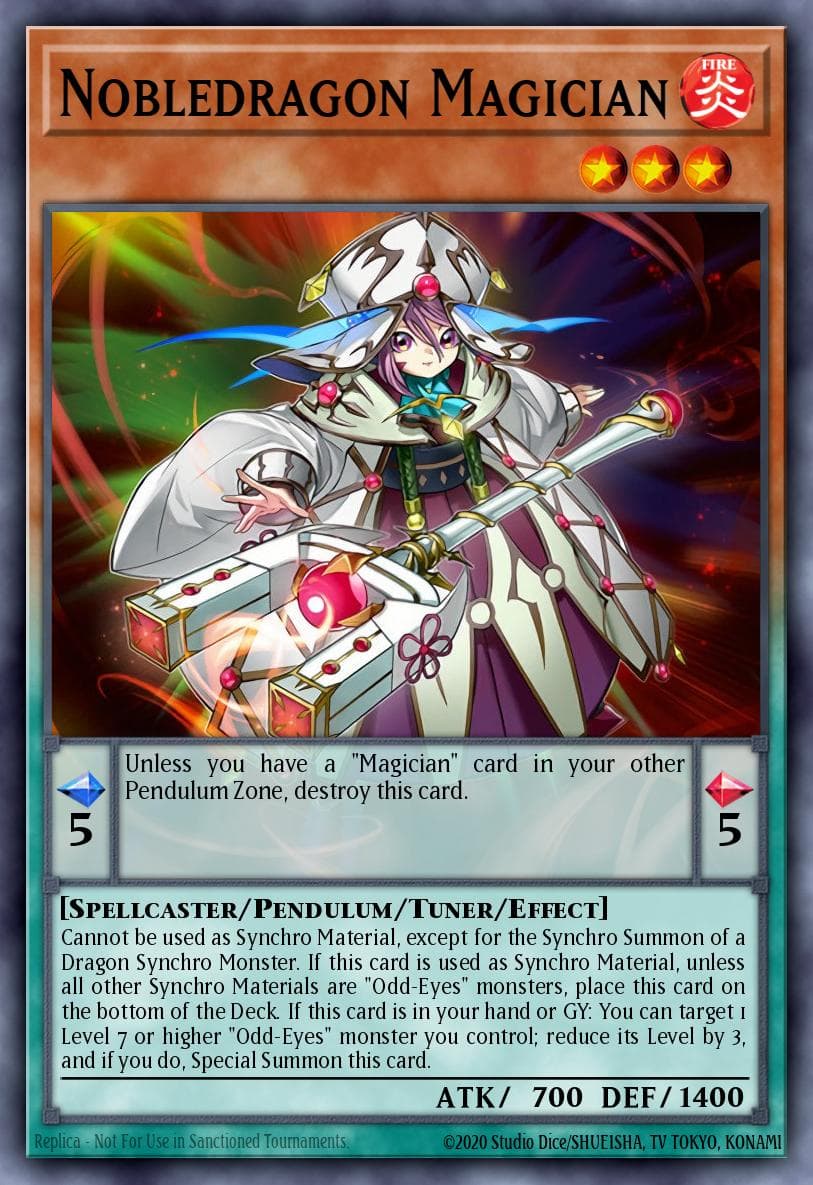 Nobledragon Magician — Pendulum Evolution Yu-Gi-Oh! card by KAZUKI TAKAHASHI