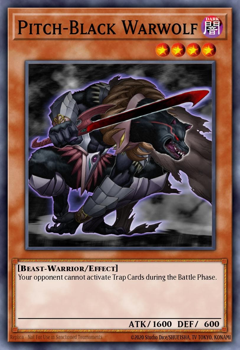 Pitch-Black Warwolf — Rise of Destiny Yu-Gi-Oh! card by KAZUKI TAKAHASHI