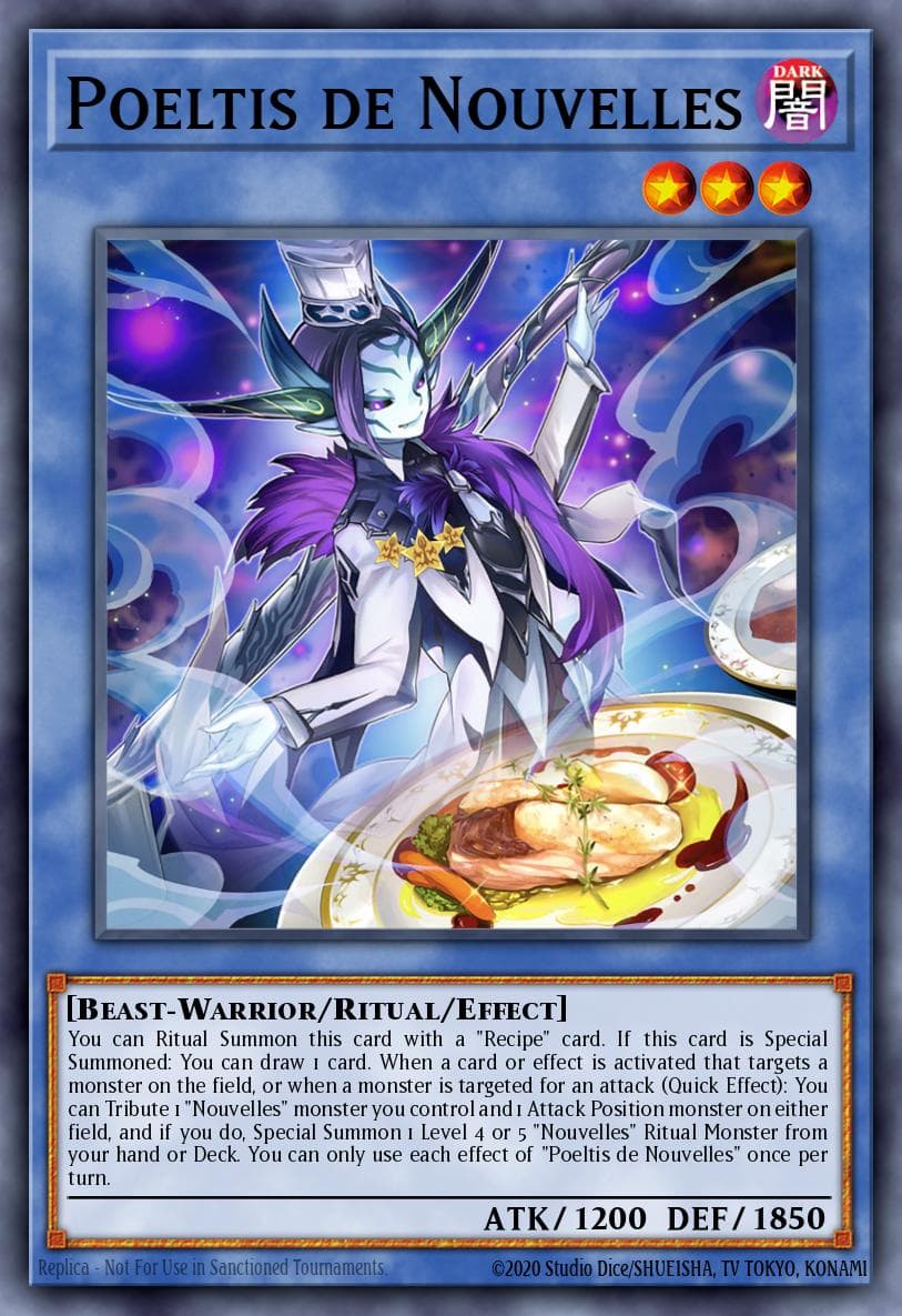 Poeltis de Nouvelles — Wild Survivors Yu-Gi-Oh! card by Studio Dice/MELLISHA, TV TOKYO, KONAMI