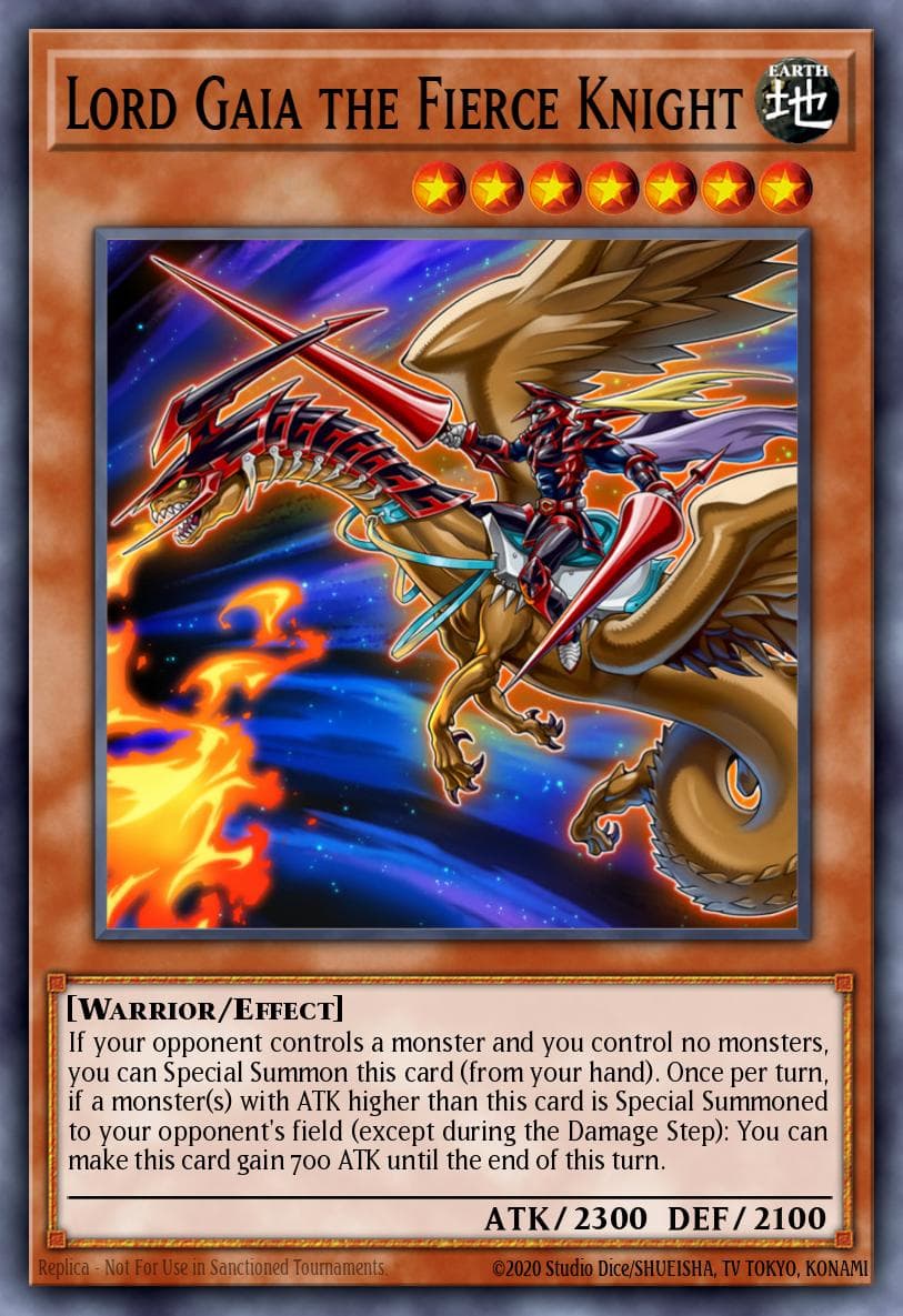 Lord Gaia the Fierce Knight — The Dark Side of Dimensions Movie Pack: Gold Edition Yu-Gi-Oh! card by KAZUKI TAKAHASHI
