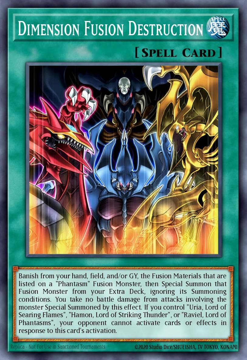 Dimension Fusion Destruction — Yu-Gi-Oh! card