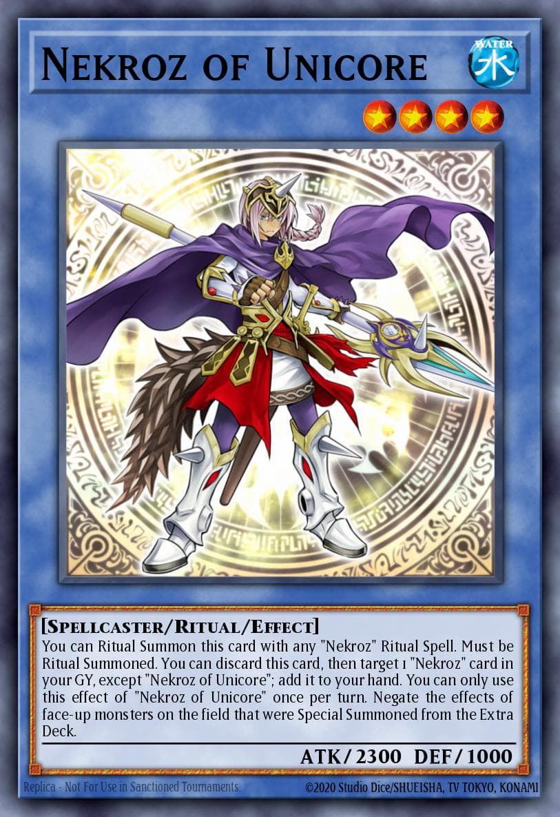 Nekroz of Unicore — The Secret Forces Yu-Gi-Oh! card by KAIZ.