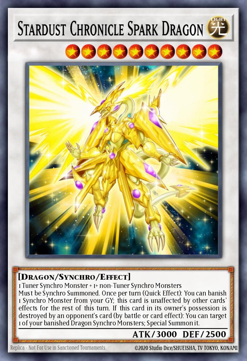 Stardust Chronicle Spark Dragon — Yu-Gi-Oh! 5D's Manga Promotional Cards