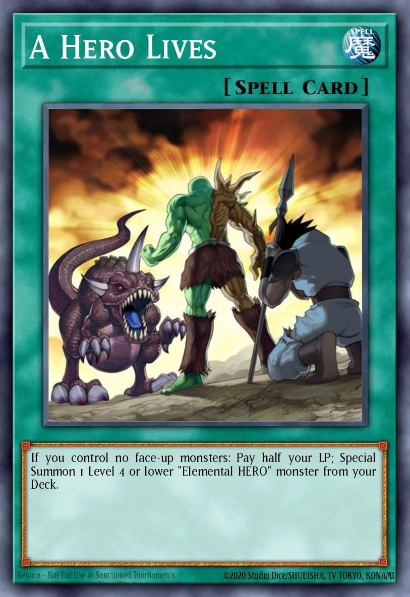 A Hero Lives — Yu-Gi-Oh! card