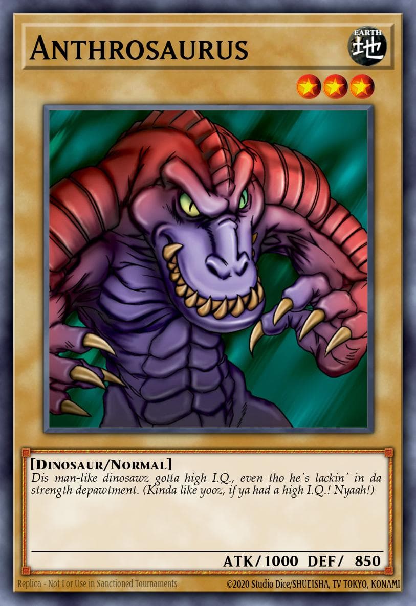 Anthrosaurus — Yu-Gi-Oh! card