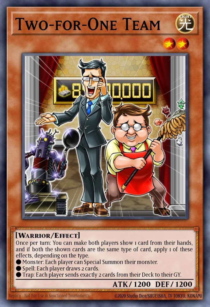 Two-for-One Team — Soul Fusion Yu-Gi-Oh! card by KAZUKI TAKAHASHI