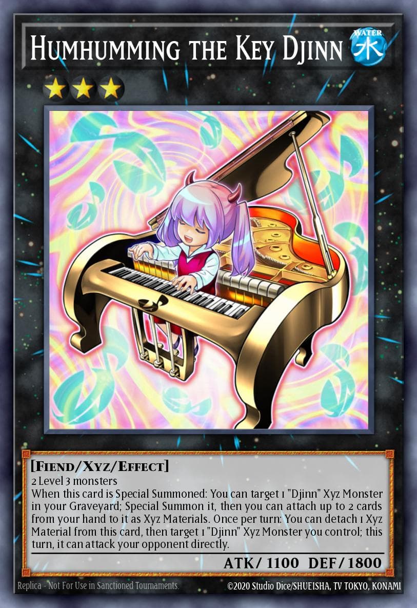 Humhumming the Key Djinn — World Superstars Yu-Gi-Oh! card by KAZUKI TAKAHASHI