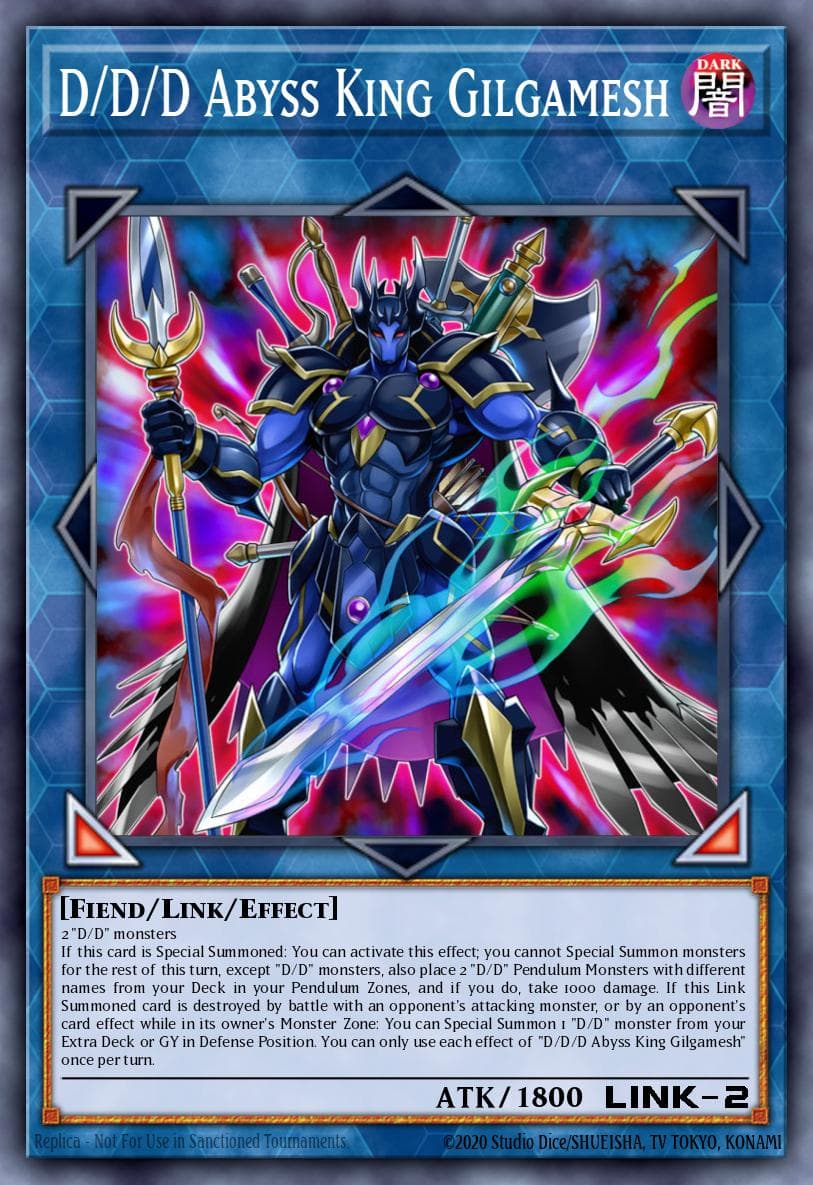 D/D/D Abyss King Gilgamesh — Duel Overload